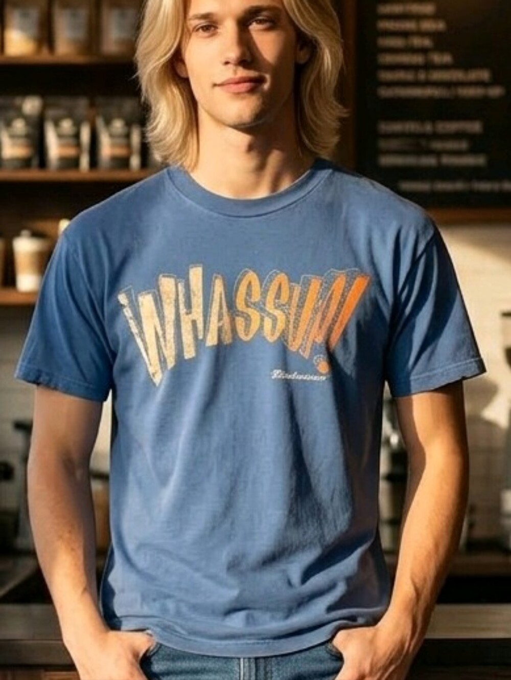 Budweiser Blue WHASSUP! Graphic Tee